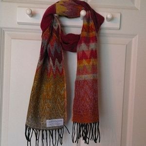 Colorful winter scarf